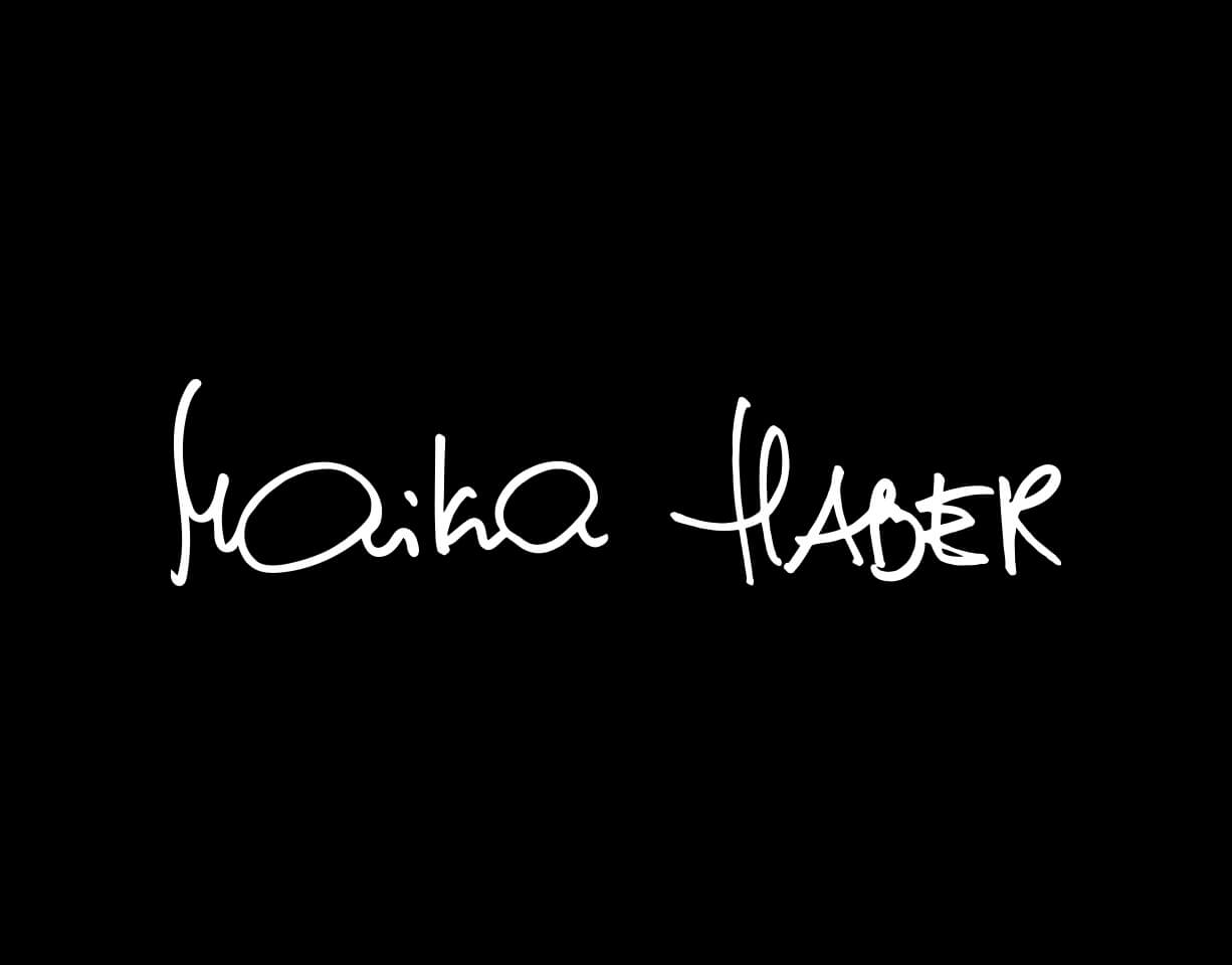 Logo de maika haber artiste peintre sculteur vers genève.