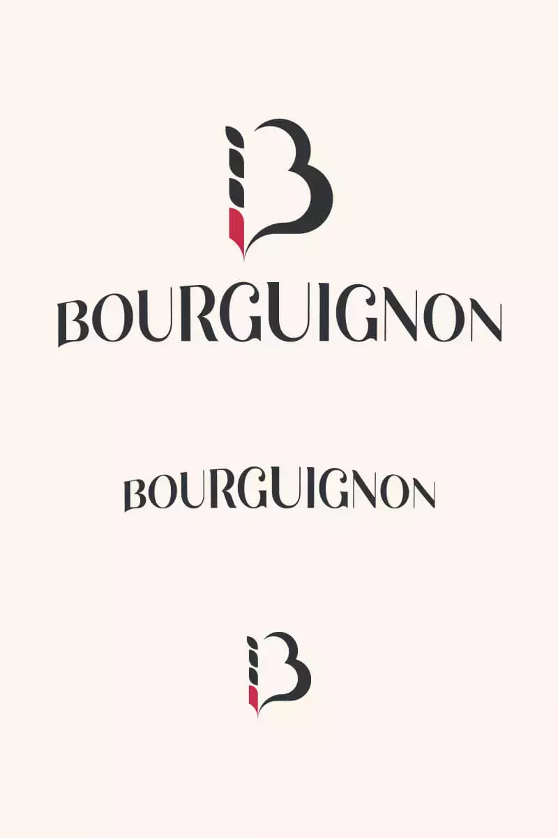 Logo officiel de la boulangerie Bourguignon sur fond clair.